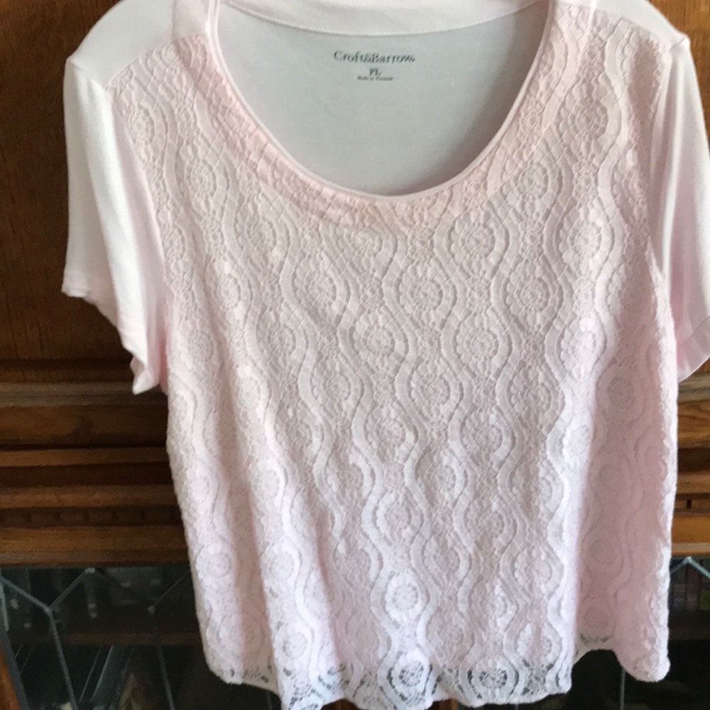 Petite Croft and Barrow pink top - Picture 1 of 4